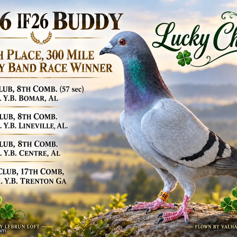 300 MILE BUDDY BAND RACE - 10TH PLACE WINNER